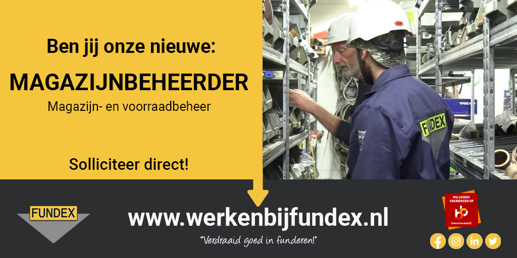 Magazijnbeheerder Fundex